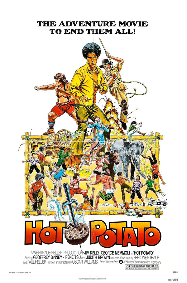 Hot Potato (1976) - Action Comedy Drama Movie Poster Movie Poster | Film Wall Art Print