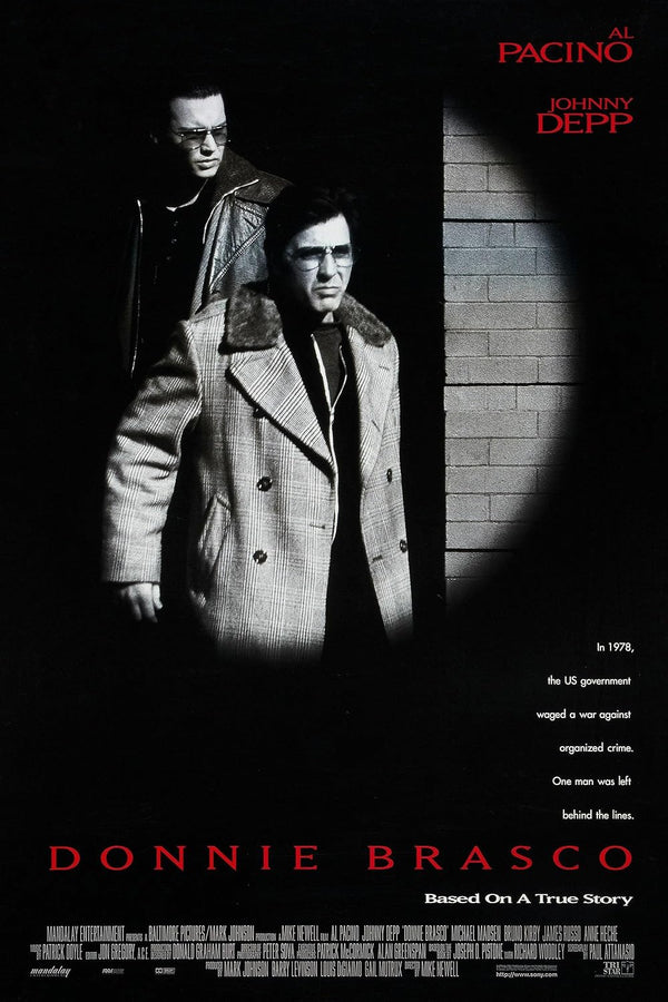Donnie Brasco Movie Poster - Classic Crime Drama Art Movie Poster | Film Wall Art Print