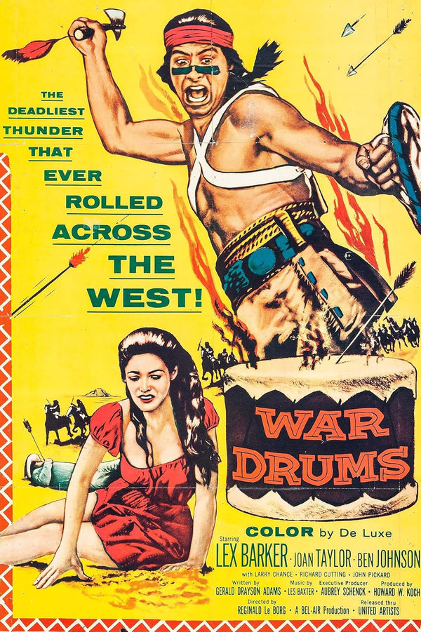 War Drums (1957) – Classic Western Drama Movie Movie Poster | Film Wall Art Print