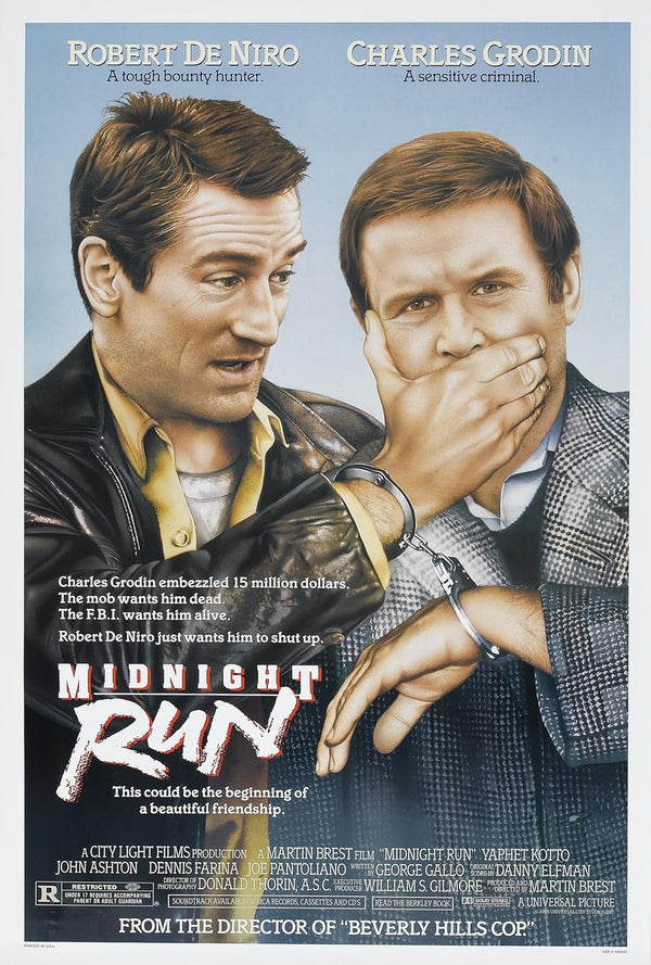 Midnight Run Movie Poster - Classic Action Comedy Film Art Movie Poster | Film Wall Art Print