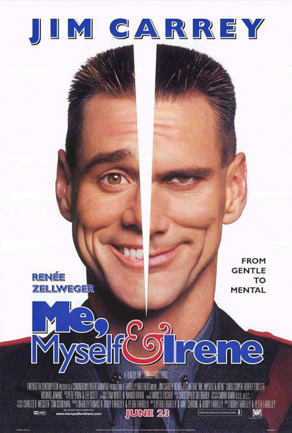 Me, Myself & Irene (2000) - Hilarious Comedy Movie Poster Movie Poster | Film Wall Art Print