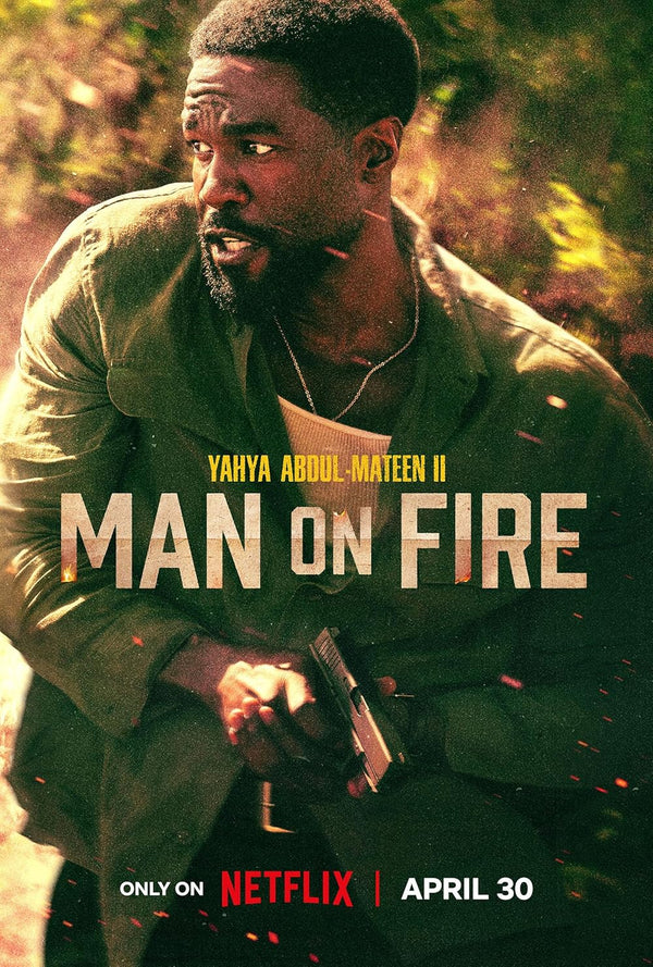 Man On Fire TV Series - Action-Packed Crime Drama [2024] Movie Poster | Film Wall Art Print