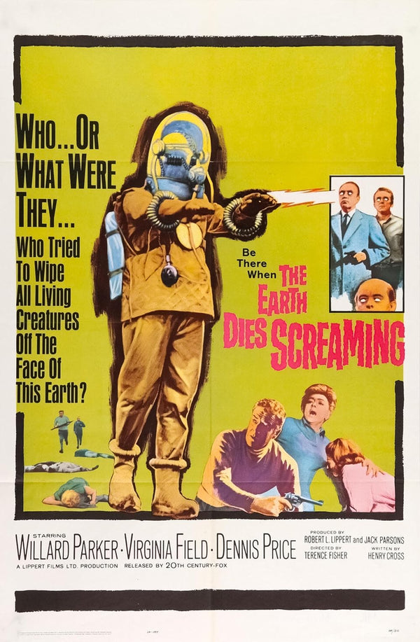 Earth Dies Screaming (1964) – Chilling Horror & Sci-Fi Classic Movie Poster | Film Wall Art Print