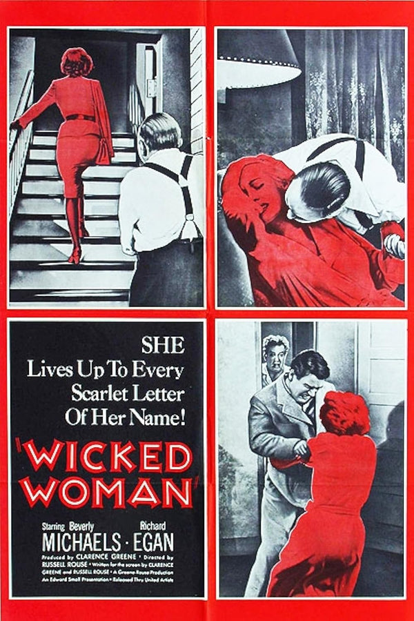 Wicked Woman (1953) - Classic Film-Noir Drama Poster Movie Poster | Film Wall Art Print