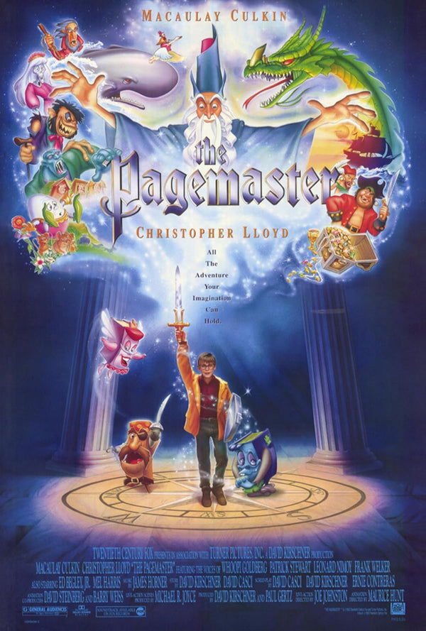 Pagemaster (1994) – Animated Adventure Comedy Poster Movie Poster | Film Wall Art Print