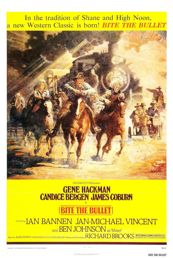 Bite The Bullet (1975) - Action Adventure Drama Movie Poster Movie Poster | Film Wall Art Print