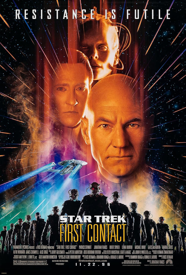 Star Trek: First Contact Movie Poster - Iconic Sci-Fi Film Art Movie Poster | Film Wall Art Print