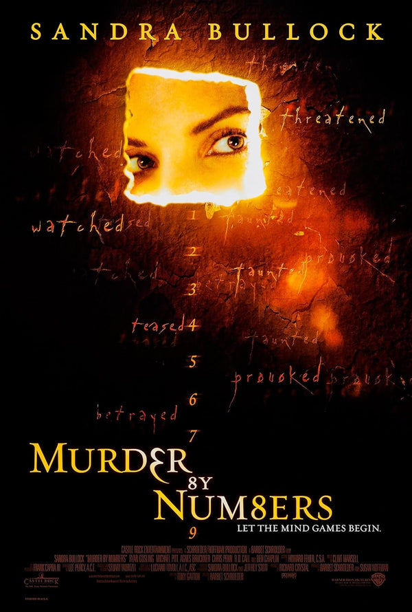 Murder By Numbers (2002) - Crime, Mystery, Thriller Movie Poster Movie Poster | Film Wall Art Print