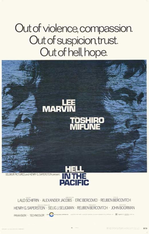 Hell in the Pacific (1968) - Thrilling Adventure War Film Movie Poster | Film Wall Art Print