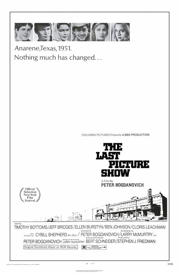 The Last Picture Show (1971) – Timeless Drama & Romance Movie Poster | Film Wall Art Print