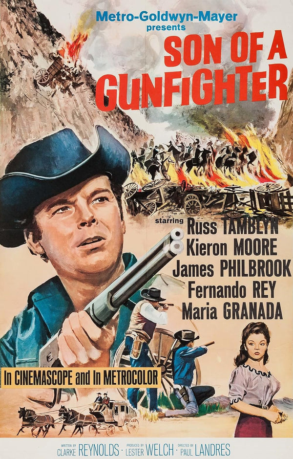 Son of a Gunfighter (1965) - Classic Western Drama Movie Poster Movie Poster | Film Wall Art Print