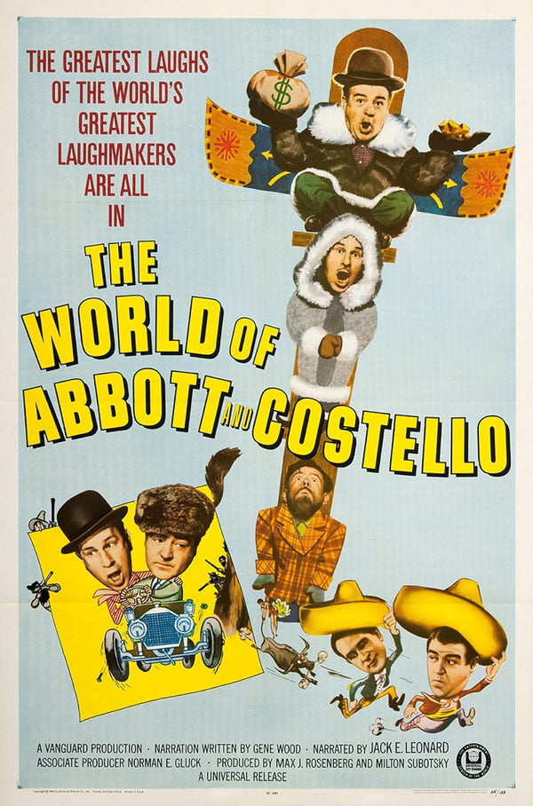 Abbott & Costello's World (1965) - Classic Comedy Movie Poster Movie Poster | Film Wall Art Print