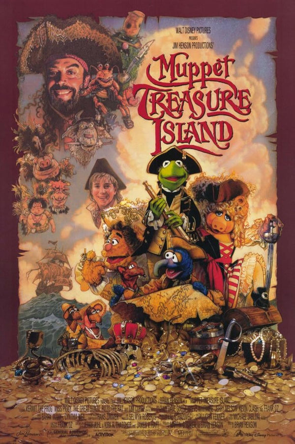 Muppet Treasure Island Movie Poster - Classic Adventure Film Art Movie Poster | Film Wall Art Print