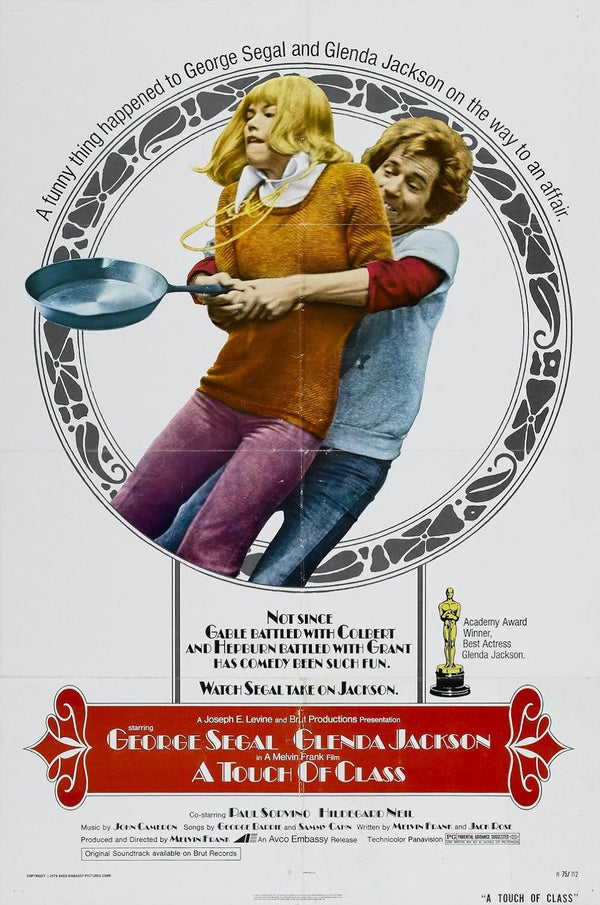 Touch of Class (1973) - Classic Comedy Romance Movie Poster Movie Poster | Film Wall Art Print