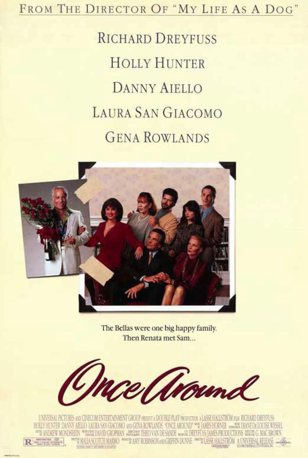 Once Around (1991) - Heartwarming Comedy-Drama Romance Movie Poster Movie Poster | Film Wall Art Print