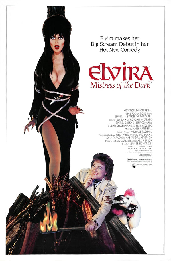 Elvira, Mistress of the Dark (1988) - Cult Comedy Horror Poster Movie Poster | Film Wall Art Print