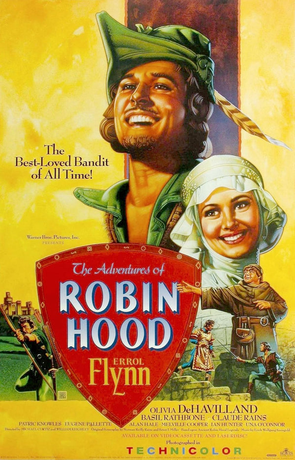 Adventures Of Robin Hood (1938) – Classic Action & Adventure Romance Film Poster Movie Poster | Film Wall Art Print