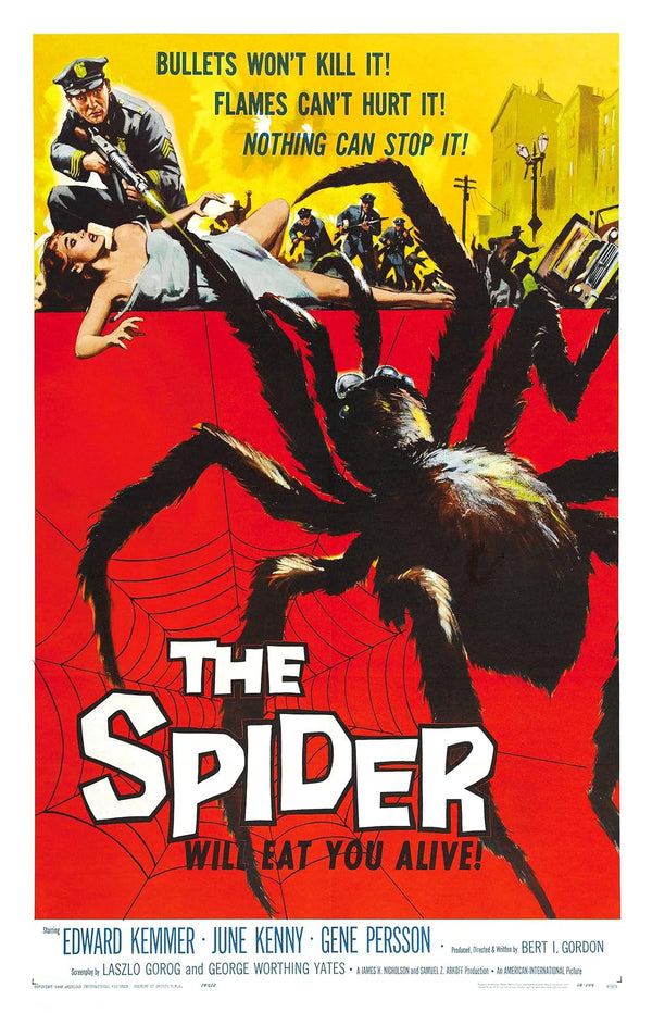 Earth Vs. The Spider (1958) - Classic Horror Sci-Fi Thriller Poster Movie Poster | Film Wall Art Print