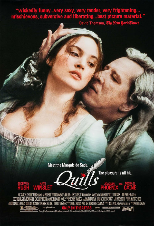 Quills (2000) - Inspirational Biography Drama Poster Movie Poster | Film Wall Art Print