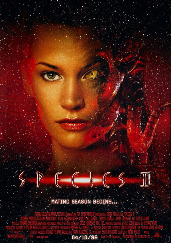 Species II (1998) Movie Poster – Action Horror Sci-Fi Thriller Movie Poster | Film Wall Art Print