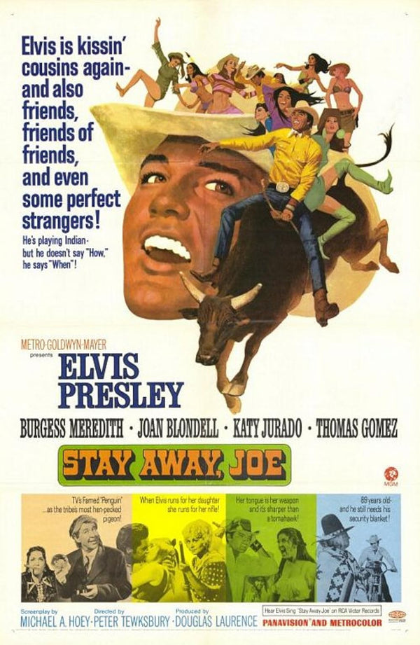 Stay Away Joe (1968) - Charming Comedy Musical Romance Movie Poster | Film Wall Art Print