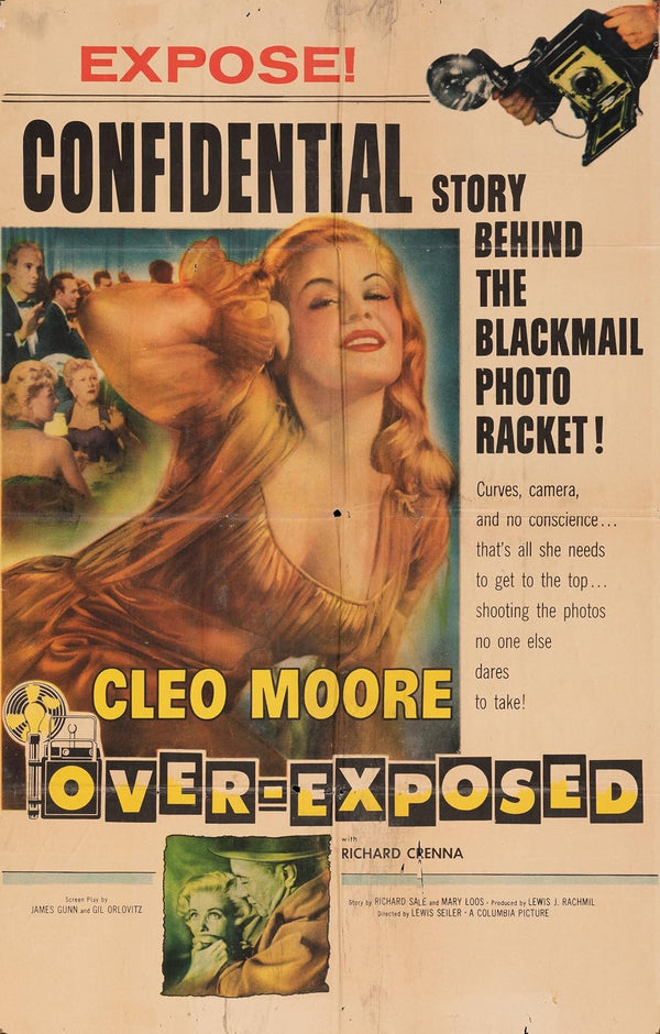 Over-Exposed (1956) – Classic Crime Drama Film-Noir Poster Movie Poster | Film Wall Art Print