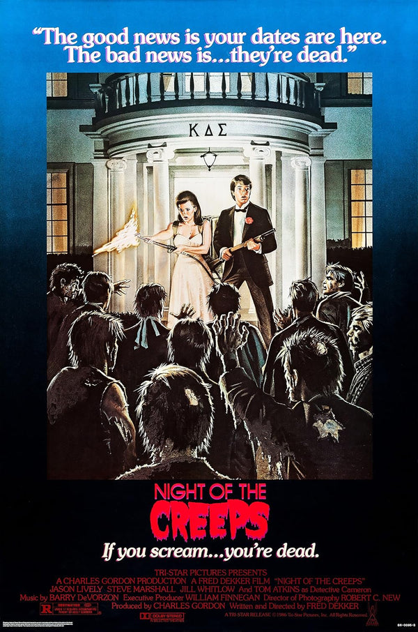 Night of the Creeps Movie Poster - Classic 80s Horror Sci-Fi Movie Poster | Film Wall Art Print