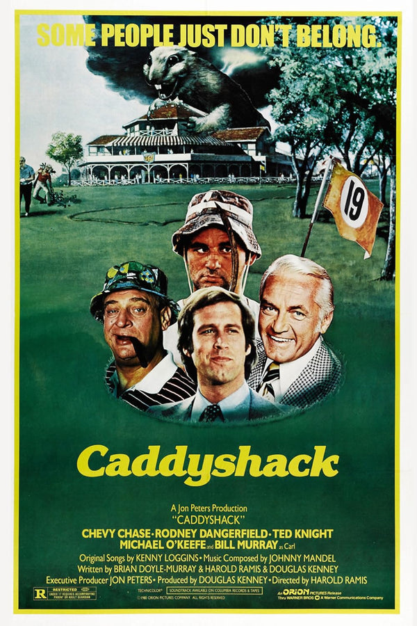 Caddyshack Movie Poster - Classic 1980 Golf Comedy Film Art Movie Poster | Film Wall Art Print
