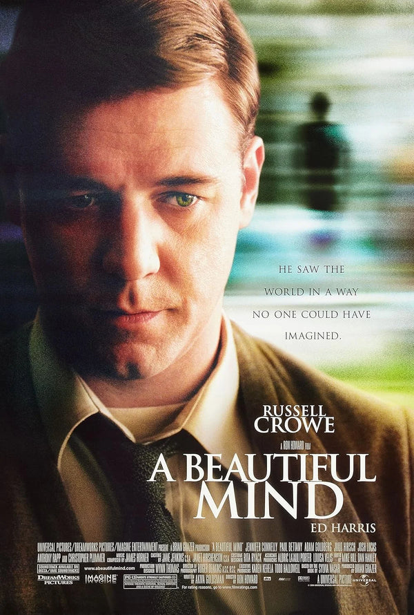 A Beautiful Mind Movie Poster - Russell Crowe, Ron Howard Movie Poster | Film Wall Art Print