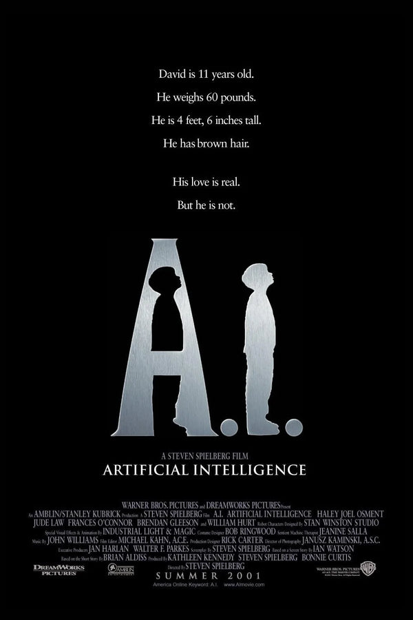 A.I. Artificial Intelligence (2001) – Sci-Fi Adventure Drama Movie Poster | Film Wall Art Print