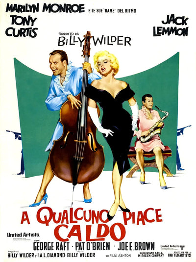 A Qualcuno Piace Caldo - Classic Italian Comedy Film Poster Movie Poster | Film Wall Art Print