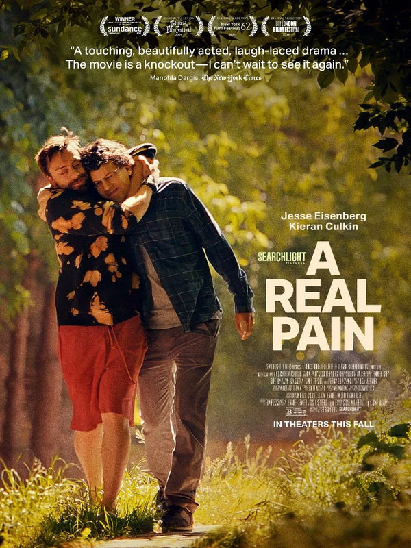 A Real Pain Movie Poster - Official Film Artwork Movie Poster | Film Wall Art Print