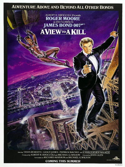 A View to a Kill Movie Poster - James Bond 007 Classic Movie Poster | Film Wall Art Print