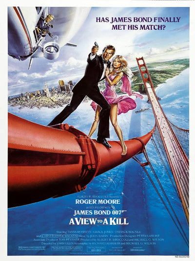 A View to a Kill Movie Poster - James Bond Classic Movie Poster | Film Wall Art Print