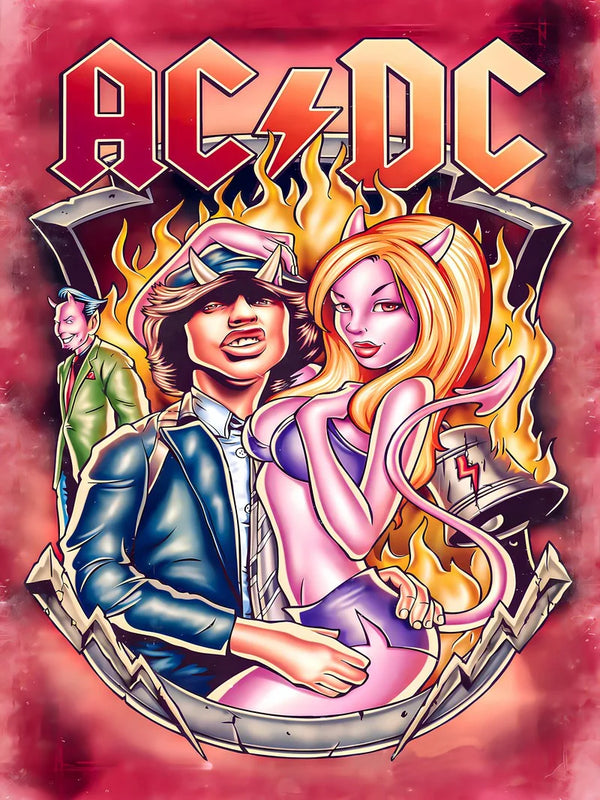 AC/DC Rock Band Movie Poster - Classic Rock Music Art Movie Poster | Film Wall Art Print