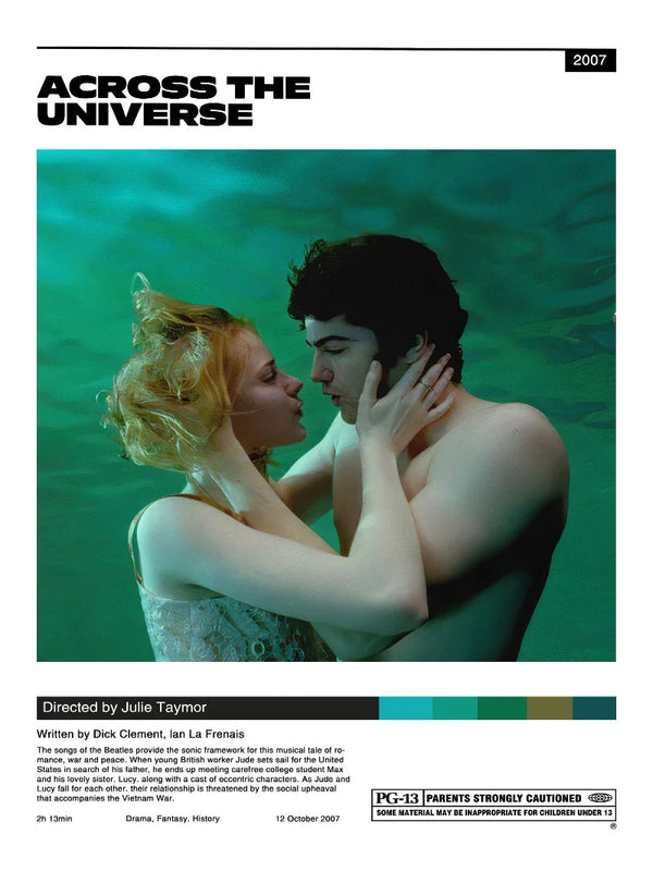Across The Universe Minimalist Movie Poster Art Print Movie Poster | Film Wall Art Print