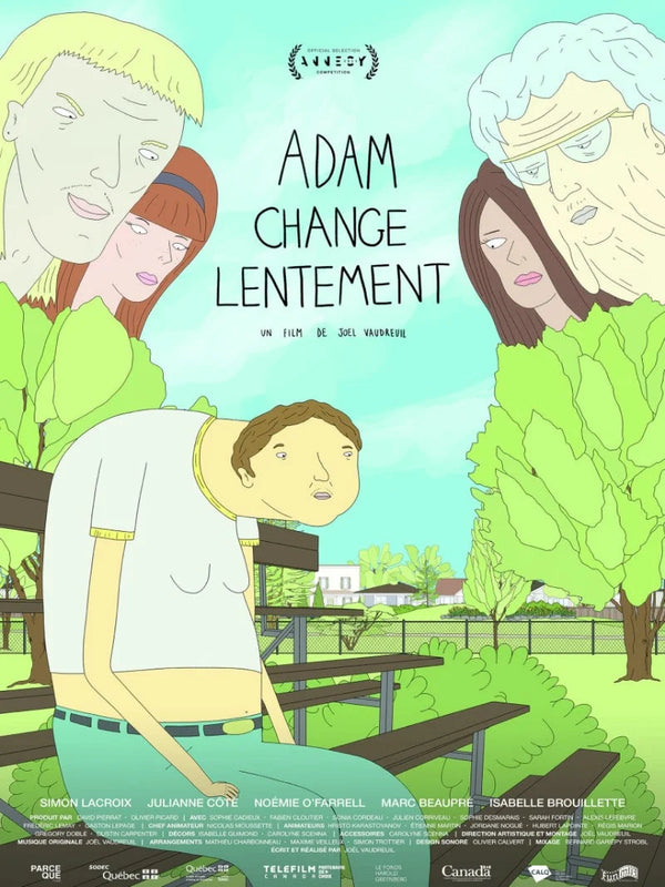 Adam Change Lentement Movie Poster - French Drama Film Art Movie Poster | Film Wall Art Print