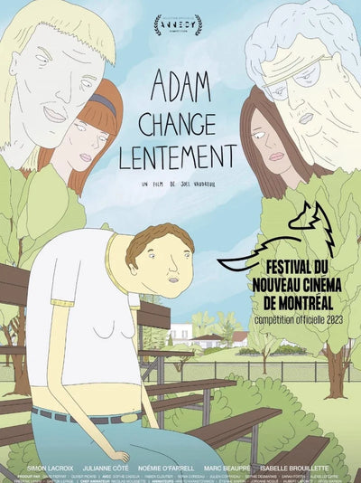 Adam Change Lentement Movie Poster - French Film Art Print Movie Poster | Film Wall Art Print