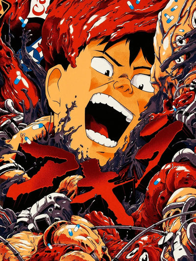 Akira Movie Poster - Iconic Anime Film Artwork Movie Poster | Film Wall Art Print