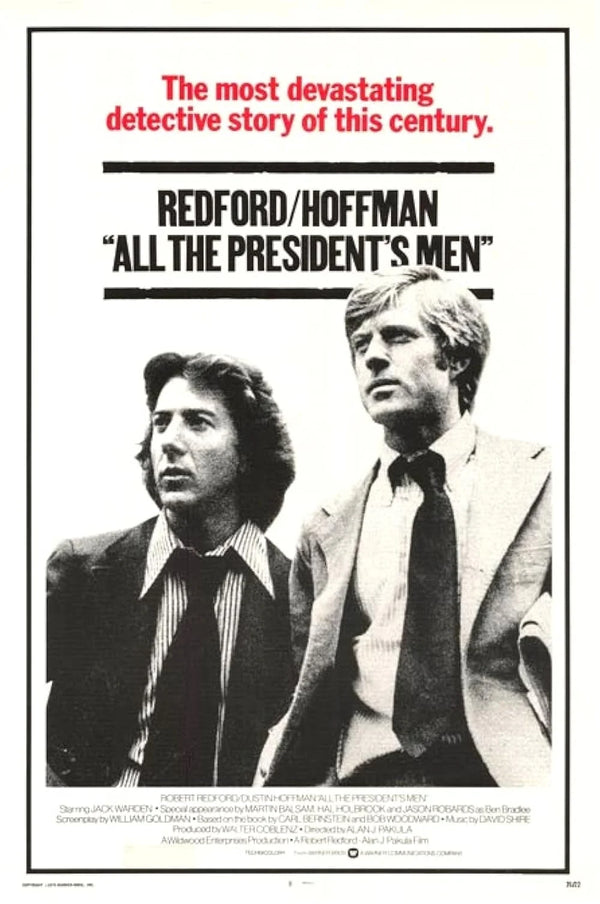 All the President's Men Movie Poster - Classic Political Thriller Movie Poster | Film Wall Art Print