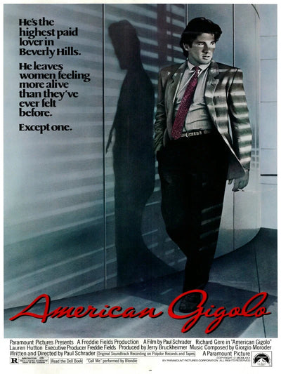 American Gigolo Movie Poster - Paul Schrader Film Movie Poster | Film Wall Art Print