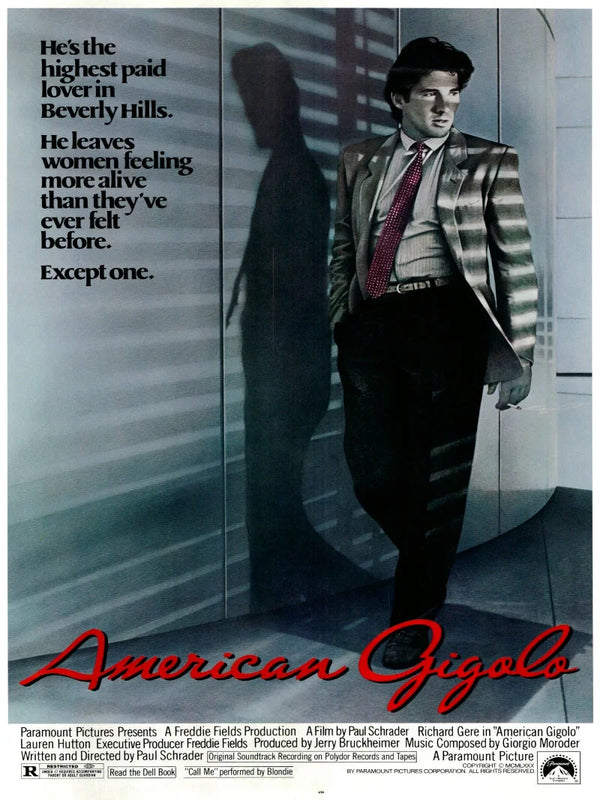 American Gigolo Movie Poster - Paul Schrader Film Movie Poster | Film Wall Art Print