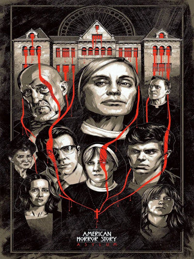 American Horror Story Movie Poster - Iconic Horror Series Art Movie Poster | Film Wall Art Print