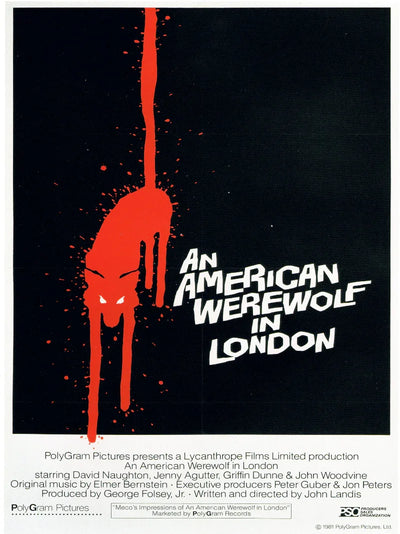 An American Werewolf in London Movie Poster - Classic Horror Movie Poster | Film Wall Art Print