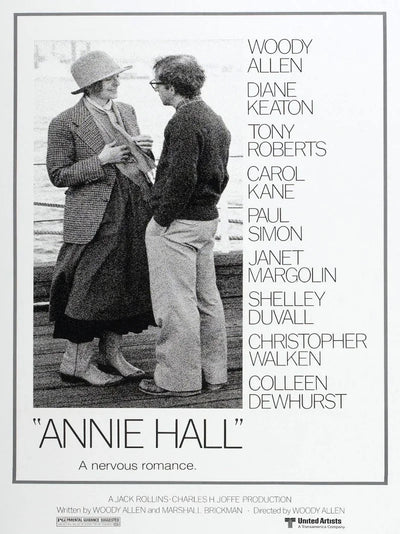 Annie Hall Movie Poster - Woody Allen Classic Film Art Movie Poster | Film Wall Art Print