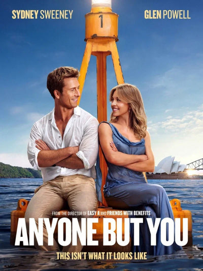 Anyone But You Movie Poster | Romantic Comedy Film Art Movie Poster | Film Wall Art Print