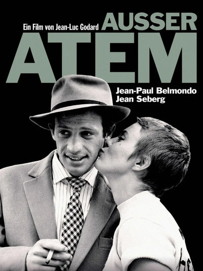 Ausser Atem Movie Poster - Breathless Film Art Print Movie Poster | Film Wall Art Print