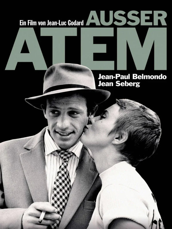 Ausser Atem Movie Poster - Breathless Film Art Print Movie Poster | Film Wall Art Print