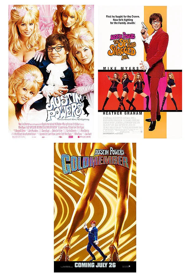 Austin Powers Mini Bundle 1999 Podcast Episode Poster Movie Poster | Film Wall Art Print