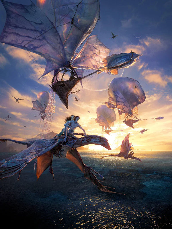 Avatar: Fire and Ash Movie Poster - Official James Cameron Film Movie Poster | Film Wall Art Print